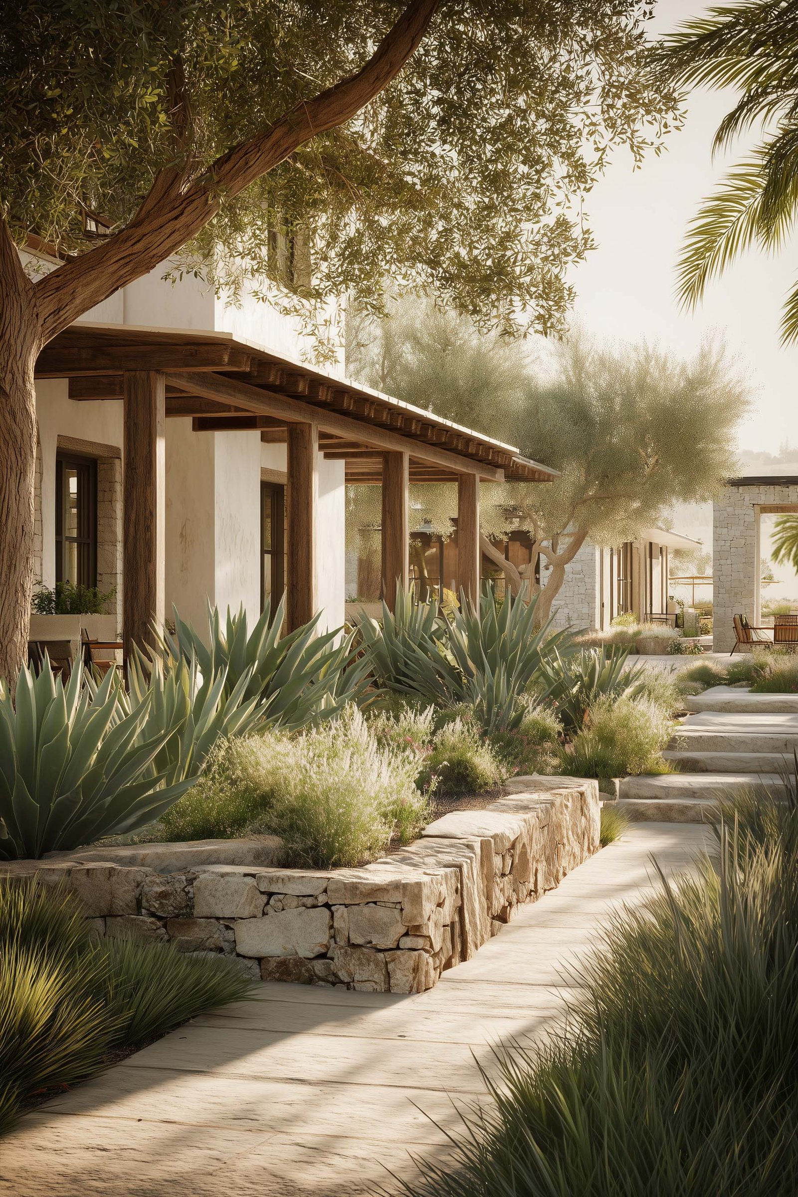 Californian architectural environment expressing botanical design practice, spatial coherence and long-term vision