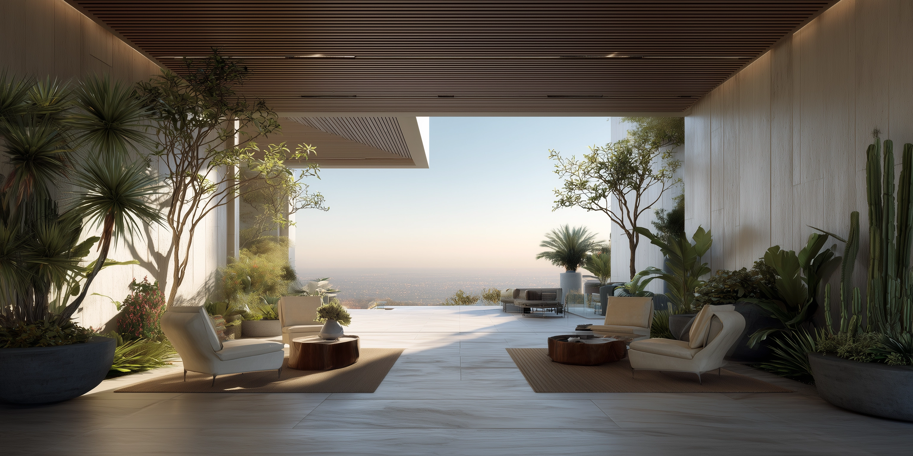 Botanical architecture and Californian landscape by Paracelsus Gardens