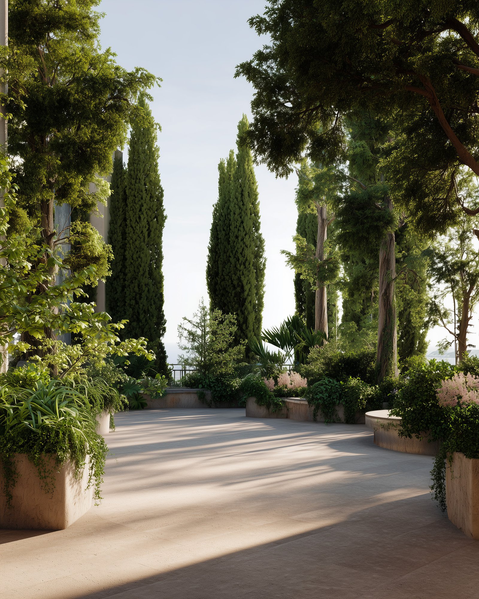 Image éditoriale verticale illustrant le rythme botanique et la retenue