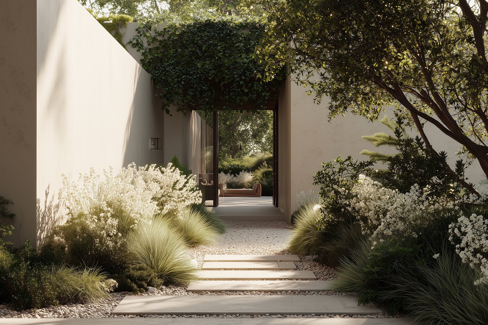 Transition : compression et relâchement du rythme spatial