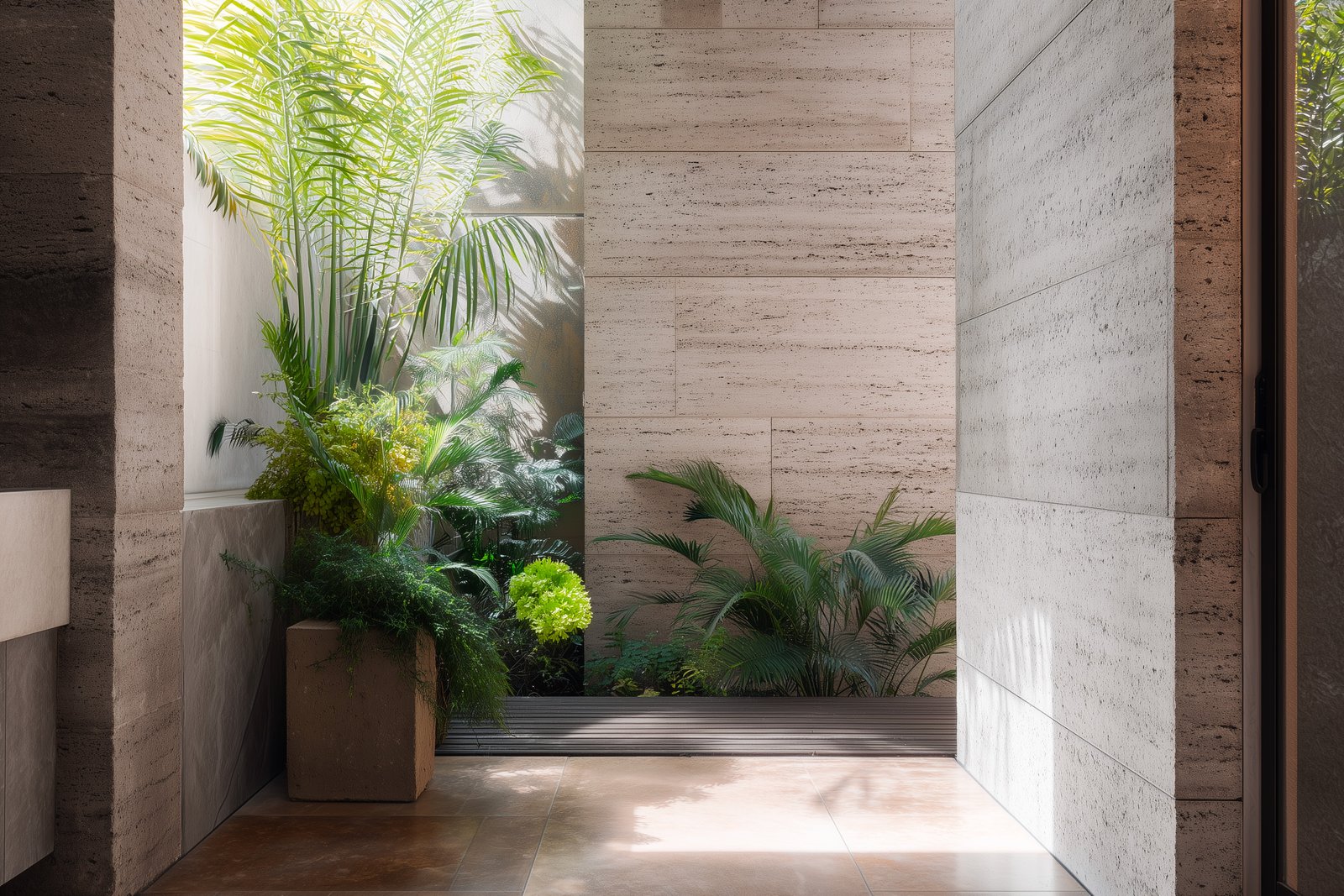 Lumière du jour : moments de révélation par le dialogue entre matière et végétal