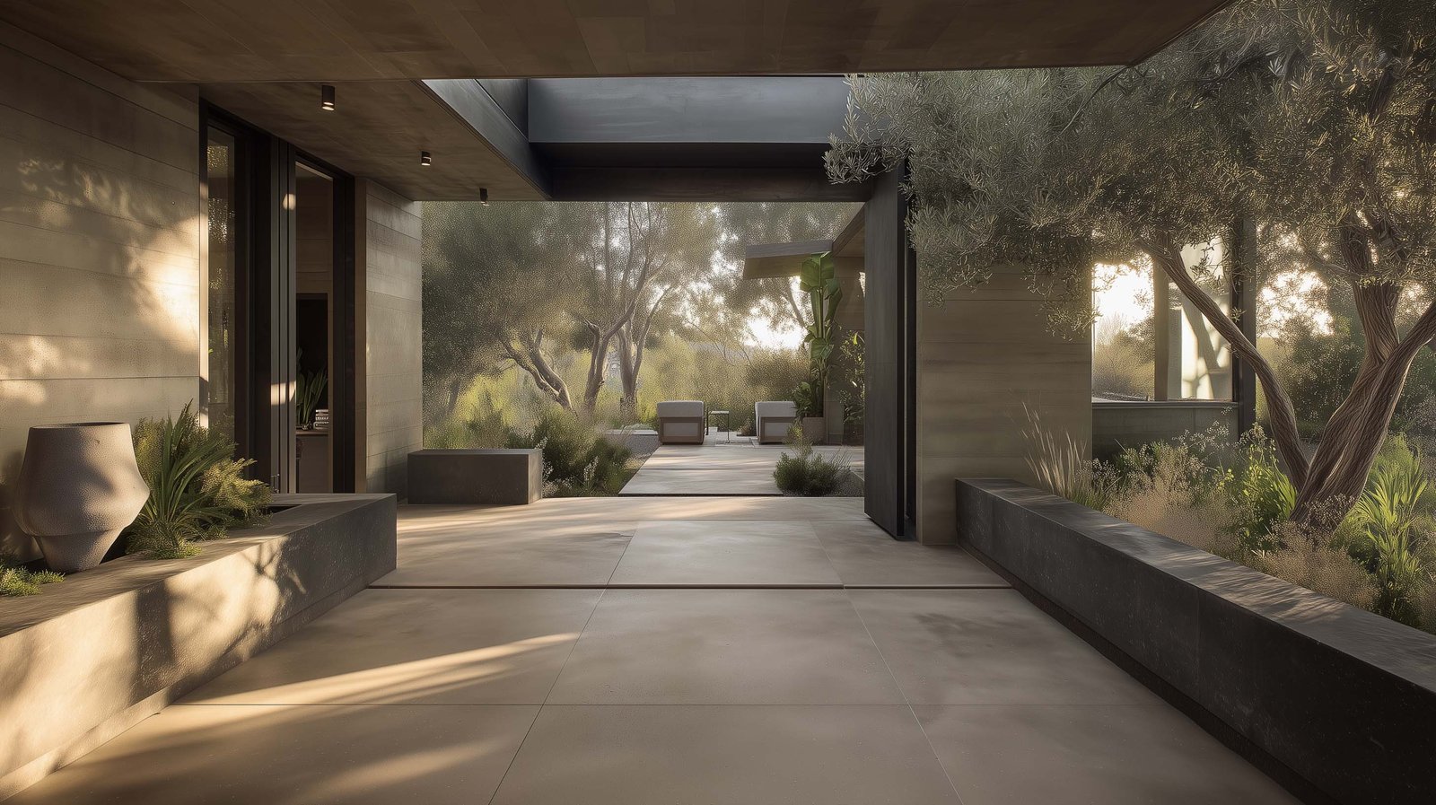 Californian indoor–outdoor space illustrating botanical architecture as a timeless design language