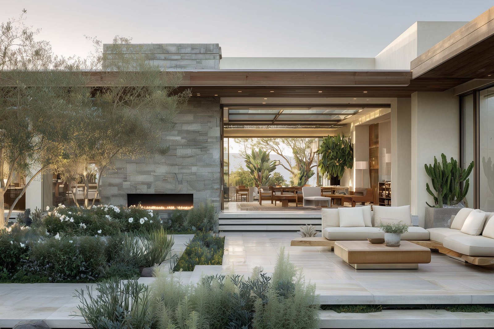 Contemporary Californian botanical architecture structured by light, openness and indoor–outdoor continuity