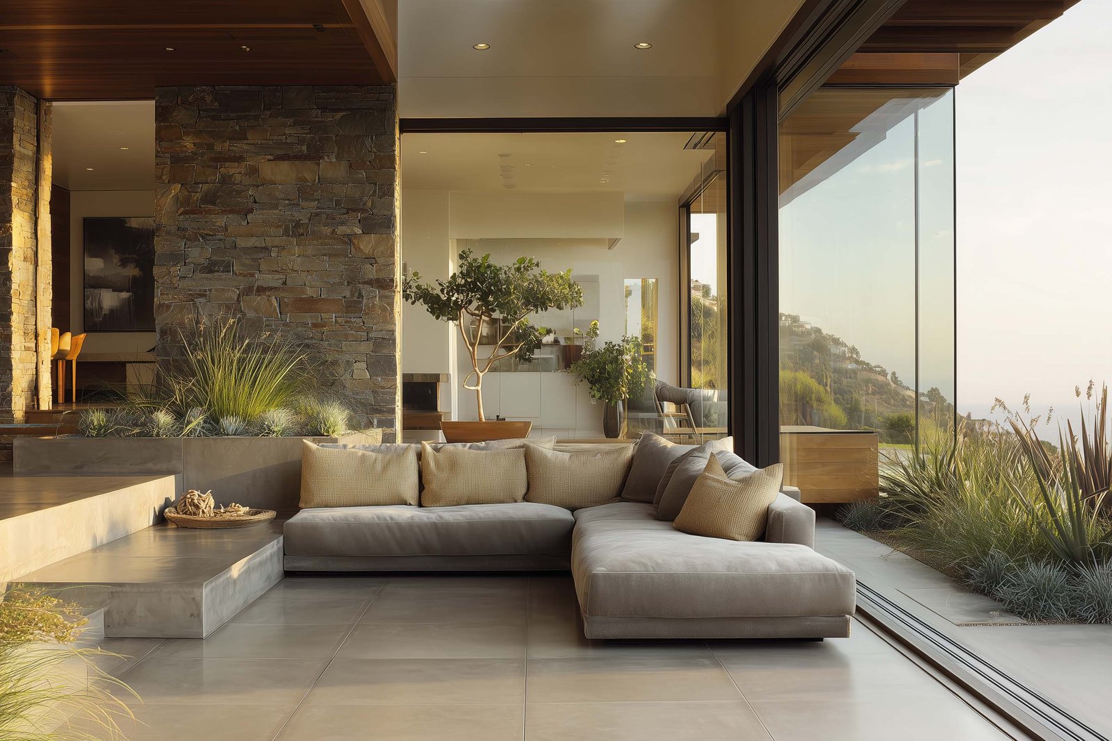 Stylistic botanical study exploring Californian openness and spatial lightness